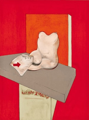 Francis Bacon - Ètude du Corps Humain d'après Ingres , afterStudy of a Human Body after Ingres 1982