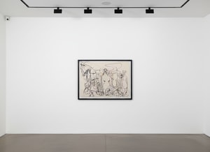 George Condo - Line of Figures