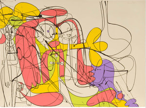 George Condo - Reclining Nude Forms (State I)