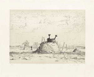 George Condo - Untitled (Delineated Facial Composition)