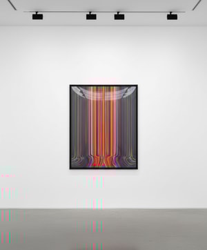 Ian Davenport - Mirrored Red and Black Etching