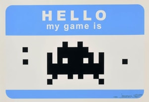 Invader - Hello My Game Is (blue)