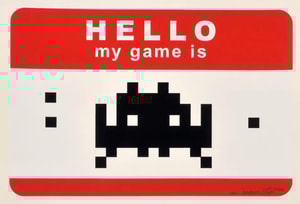 Invader - Hello My Game Is (red)