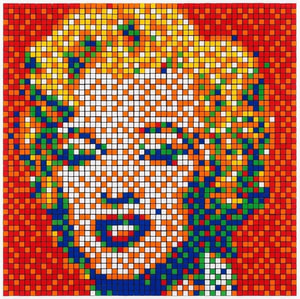Invader - NVDR1 4 Rubik Shot Red Marilyn