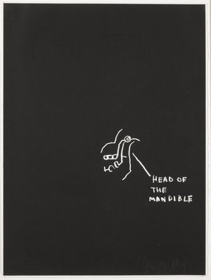 Jean-Michel Basquiat - Head Of Mandible, from Anatomy