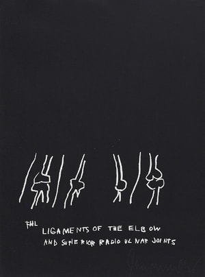 Jean-Michel Basquiat - Ligaments Of The Elbow, from Anatomy