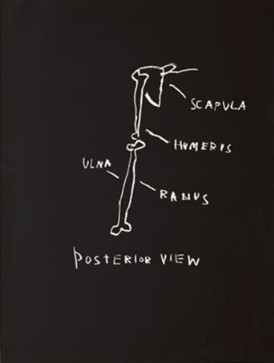 Jean-Michel Basquiat - Posterior View, from Anatomy