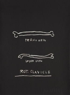 Jean-Michel Basquiat - Right Clavicle, from Anatomy