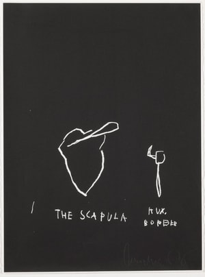 Jean-Michel Basquiat - The Scapula, from Anatomy