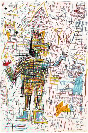 Jean-Michel Basquiat - Untitled 1, from The Figure Portfolio