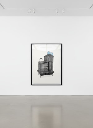 Jonas Wood - Birdcage XX