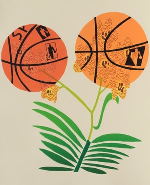 Jonas Wood - Double Basketball Orchid (State I)