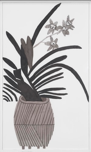 Jonas Wood - Striped Orchid