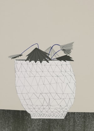 Jonas Wood - Untitled (Basketball)