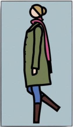 Julian Opie - Sian Walking 3