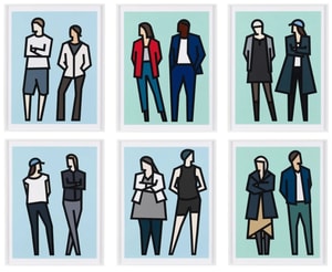 Julian Opie - Standing Couples