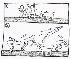 Keith Haring - Blueprint Drawing 12 (Littmann PP. 181)