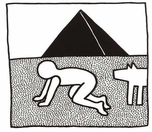 Keith Haring - Blueprint Drawing 17 (Littmann PP. 183)