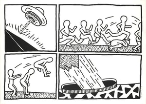 Keith Haring - Blueprint Drawing 3 (Littmann PP. 176)