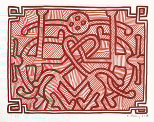 Keith Haring - Chocolate Buddha 2 (Littmann PP. 124)