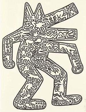 Keith Haring - Dog (Littmann PP. 49)