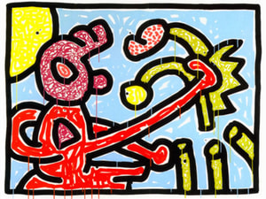 Keith Haring - Flowers 1 (Littmann PP. 165)