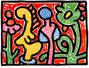 Keith Haring - Flowers 4 (Littmann PP. 167)