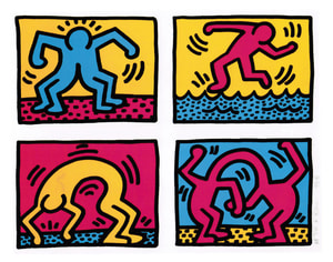 Keith Haring - Pop Shop Quad II (Littmann PP. 94-95)