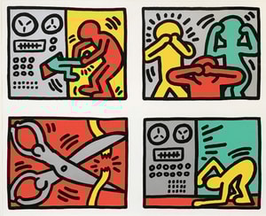 Keith Haring - Pop Shop Quad III (Littmann PP. 142)