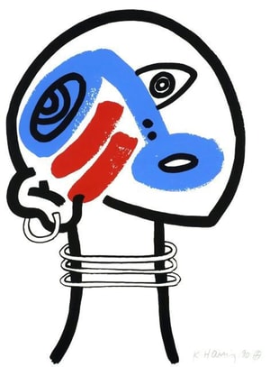 Keith Haring - The Story of Red and Blue 17 (Littmann PP. 129)