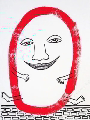 Keith Haring - The Story of Red and Blue 5 (Littmann PP. 129)