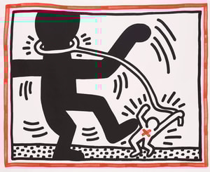 Keith Haring - Untitled 2 (Free South Africa) (Littmann PP. 42)