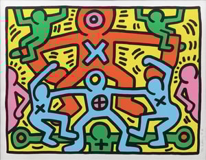 Keith Haring - Untitled (Littmann PP. 50)