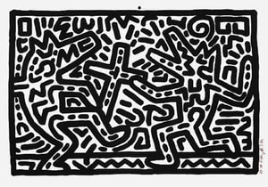 Keith Haring - Untitled V (Littmann PP. 21)