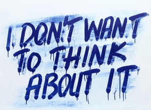 Mel Bochner - I Don't Want To Think About It