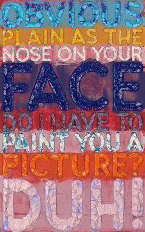 Mel Bochner - Obvious