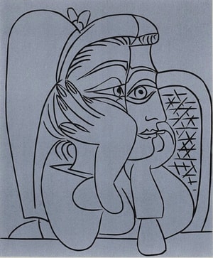 Pablo Picasso - Femme Accoudée (Bloch 922)