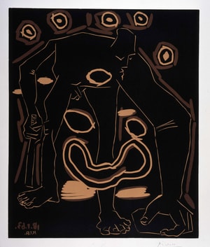 Pablo Picasso - Homme au batôn / Le Vieux bouffon