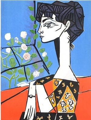 Pablo Picasso - Jacqueline with Roses