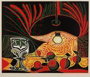 Pablo Picasso - Nature Morte Au Verre Sous La Lampe