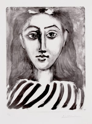 Pablo Picasso - Tête de Jeune Fille – Portrait de Françoise