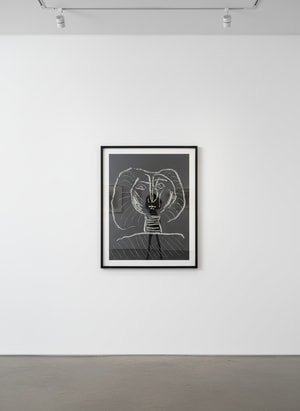 Pablo Picasso - Tete De Femme Fond Noir