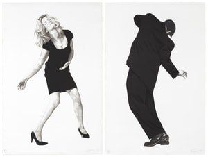 Robert Longo - Barbara & Raphael, from Men In The Cities