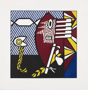 Roy Lichtenstein - American Indian Theme I (C. 160)