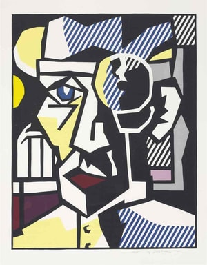 Roy Lichtenstein - Dr. Waldmann (C.173), from Expressionist Woodcut Series