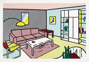 Roy Lichtenstein - Modern Room (C. 252), from Interiors