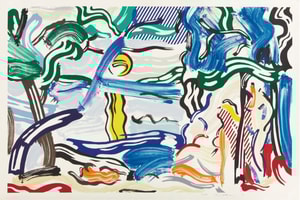 Roy Lichtenstein - Moonscape (C. 212), from Landscapes