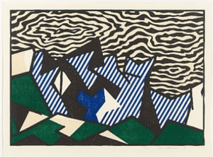 Roy Lichtenstein - Morton A Mort (C. 178), from Expressionist Woodcut Series
