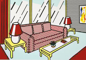 Roy Lichtenstein - Red Lamps (C. 251)