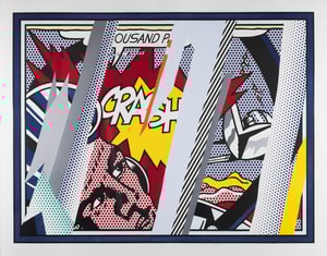 Roy Lichtenstein - Reflections On Crash (C.239)
